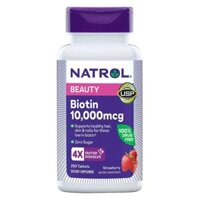 Viên ngậm mọc tóc và chống rụng Natrol Biotin 10000mcg 250 viên của Mỹ