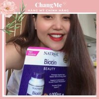 Viên ngậm Natrol Biotin 5000mcg giúp mọc tóc hiệu quả của Mỹ