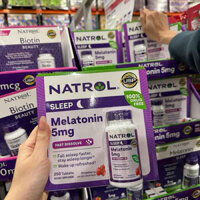 Viên Ngậm Ngủ Ngon Natrol Melatonin Sleep – 5Mg 250 viên Mẫu mới Date 2026