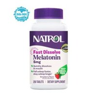 Viên ngậm ngủ ngon Natrol Melatonin Sleep 5mg Mỹ 250 viên