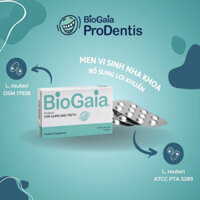 Viên ngậm nha khoa Biogaia Prodentis vệ sinh răng miệng, hôi miệng, nhiệt miệng, chảy máu chân răng, niềng răng, nha chu