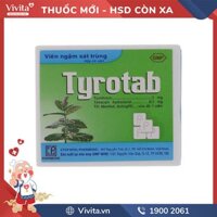 Viên ngậm sát trùng họng Tyrotab | Hộp 24 viên