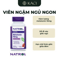 Viên Ngậm Tan Nhanh Hỗ Trợ Ngủ Ngon Natrol Melatonin 10mg Fast Dissolve
