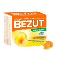 Viên Ngậm Thanh Họng Bezut Không Đường 5 vỉ x 4 viên
