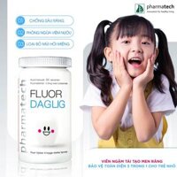 Viên Ngậm Trắng Răng, Chống Sâu Răng, Giảm Hôi Miệng & Chảy Máu Chân Răng Fluor Daglig 90 Viên Na Uy