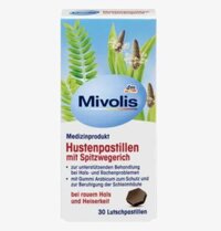 Viên ngậm trị ho và đau họng Mivolis Hustenpastillen, 30 viên