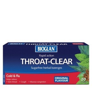 Viên ngậm trị viêm họng Bioglan Throat Clear Original 20 viên