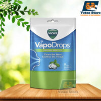Viên Ngậm Vicks VapoDrops Original Menthol 24 viên