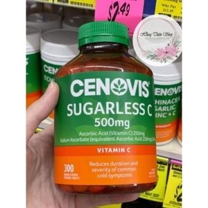 Viên ngậm Vitamin C không đường Cenovis Vitamin C 500mg