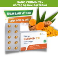 Viên nghệ nano Vietlife Curmin 22+, Giảm Đau Dạ Dày, Giảm Triệu Chứng Viêm Loét Trào Ngược, Ợ nóng.
