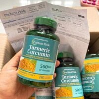 Viên Nghệ Vàng Puritan's Pride Turmeric Curcumin 500mg 180 viên