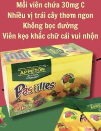 Viên nhai 30 mg vitamin C từ nước ép trái cây, khắc chử cái vui nhộn H/20 gói