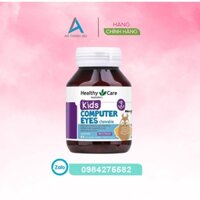 Viên nhai bổ mắt cho trẻ Healthy Care Kids Computer Eyes Chewable 60 Chewable Tablets