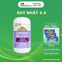 Viên Nhai Bổ Sung Canxi Cho Bé Nature's Way Kids Smart Bursts Calcium + Vitamin D3 50 Viên