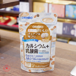 Viên nhai bổ sung Canxi Vitamin D Orihiro - 180 viên