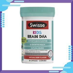 Viên nhai bổ sung cho trẻ DHA Swisse Kids Bain Health DHA+ 30 viên