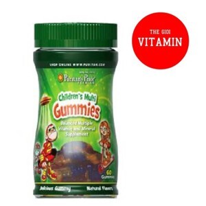 Viên nhai bổ sung Vitamin Puritan's Pride Children's Multivitamins & Minerals Gummies 60 viên