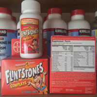 Viên nhai bổ sung vitamin tổng hợp cho trẻ từ 4-18 tuổi Flintstones Complete Chewable Multivitamins 60 viên