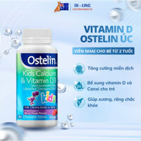 Viên Nhai Canxi Khủng Long Cho Bé 90 Viên Ostelin Bổ Sung Vitamin D Và Canxi Vitamin D & Calcium Ostelin Kids