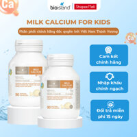Viên Nhai Canxi Sữa Hữu Cơ Milk Canxi Bioisland Cho Bé Phát Triển Toàn Diện BIOISLAND VIỆT NAM BIO02