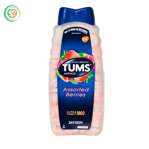 Viên nhai chống ợ chua, rối loạn tiêu hóa Tums ultra strength 1000mg, 265 viên của Mỹ