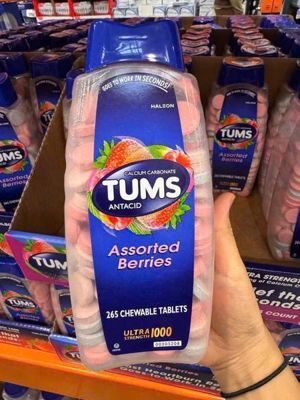Viên nhai chống ợ chua, rối loạn tiêu hóa Tums ultra strength 1000mg, 265 viên của Mỹ