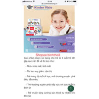 viên nhai doppelherz kinder visio bổ sung vtm a, e, b2, lutein, kẽm, beta-caroten giúp đôi mắt bé khoẻ mạnh, thị lực tốt