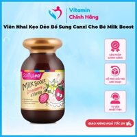 Viên Nhai Kẹo Dẻo Bổ Sung Canxi Cho Bé Milk Boost Strawberry & Vanilla Spring Leaf Hỗ Trợ Xương, Răng Chắc Khỏe, 150V Úc