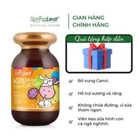 Viên nhai Kids Mega Milky Calcium Spring Leaf giúp phát triển xương và chiều cao cho trẻ 60v/120v