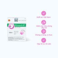 Viên nhai Kremil-S United trị đau dạ dày, giảm nóng rát dạ dày, ợ nóng, ợ chua (10 vỉ x 10 viên)