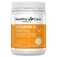 Viên Nhai Mềm Bổ Sung Vitamin C Healthy Care Của Úc, 500 viên