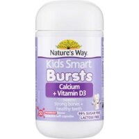 Viên Nhai Nature’s Way Kids Smart Calcium + Vitamin D3 Bursts; Giúp Bé Phát Triển Chiều Cao 50 Viên