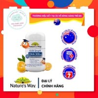 Viên Nhai Nature's Way Kids Smart DHA 300mg Triple Strength Tăng Cường Sự Phát Triển Của Trẻ 50 Viên