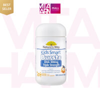 Viên Nhai Nature's Way Kids Smart DHA 300mg Triple Strength Bổ Sung DHA Hỗ Trợ Tăng Cường Sức Khỏe Cho Bé Hộp 50 Viên