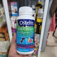 Viên nhai Ostelin Kids Calcium & Vitamin D3 cho bé 90 viên