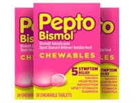 Viên nhai Pepto Bismol Mỹ hộp 30 viên