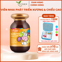 Viên nhai SpringLeaf Kids Mega Milky Calcium giúp phát triển xương và chiều cao 60 viên