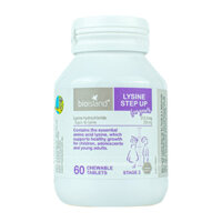 Viên nhai tăng chiều cao Bio Island Lysine Step Up của Úc 250mg 60 viên