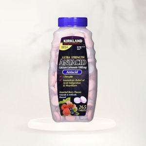 Viên nhai trị đau dạ dày Kirkland Ultra Strength Antacid 265 viên