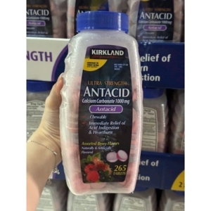 Viên nhai trị đau dạ dày Kirkland Ultra Strength Antacid 265 viên