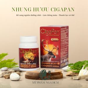 Viên nhung hươu Cigapan của Nga hộp 60 viên