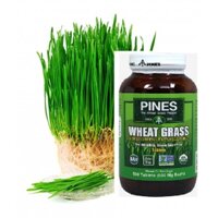 Viên nước ép cỏ lúa mì hữu cơ Pines.