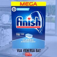 VIÊN RỬA BÁT, 110 VIÊN RỬA  CHÉN FINISH CLASSIC, CHẤT TẨY RỬA DẠNG VIÊN CHUYÊN DỤNG DÀNH CHO MÁY RỬA BÁT