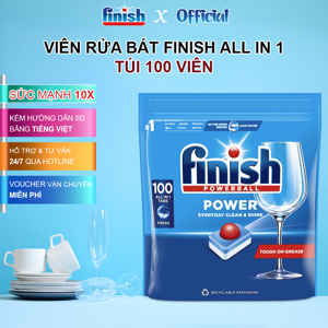 Viên rửa bát Finish All In 1 FVAT100LM 100 viên