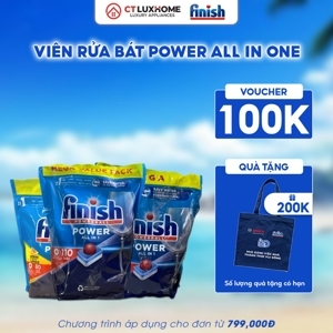 Viên rửa bát Finish All in 1 Max lemon FVAM48LM 48 viên