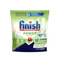 Viên rửa bát Finish All in 1 max hữu cơ Eco 0% loại 40 viên