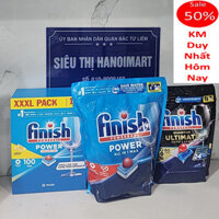 Viên rửa bát Finish All in 1 max 100 viên chính hãng [rẻ vô địch], 72 viên finish 10 in 1