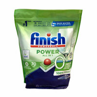 Viên Rửa Bát Finish All In 1 Hữu Cơ Eco 0% 70 Viên