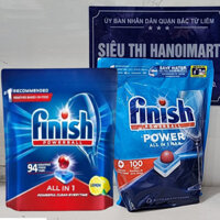 Viên rửa bát Finish All in 1 Max 100 viên / túi, 94 viên finish all in one
