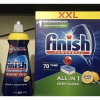 Viên rửa bát Finish All In One 70 viên ( hàng EU)